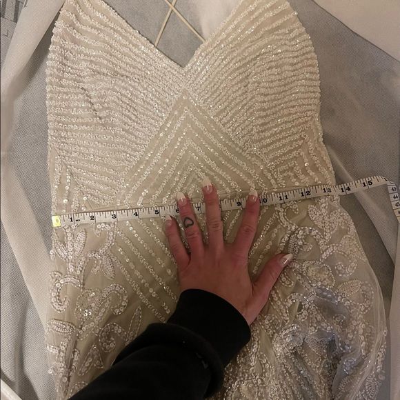 Stunning Beaded Wedding Dress - Picture 15 of 16